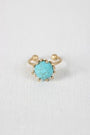Turquoise Stone Open Band Ring