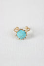 Turquoise Stone Open Band Ring