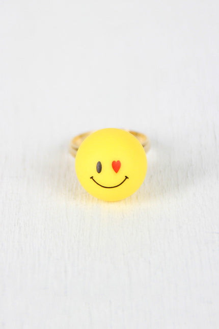 Heart Eye Emoji Ring