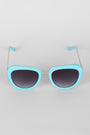 Rectangular Mod Contrast Sunglasses
