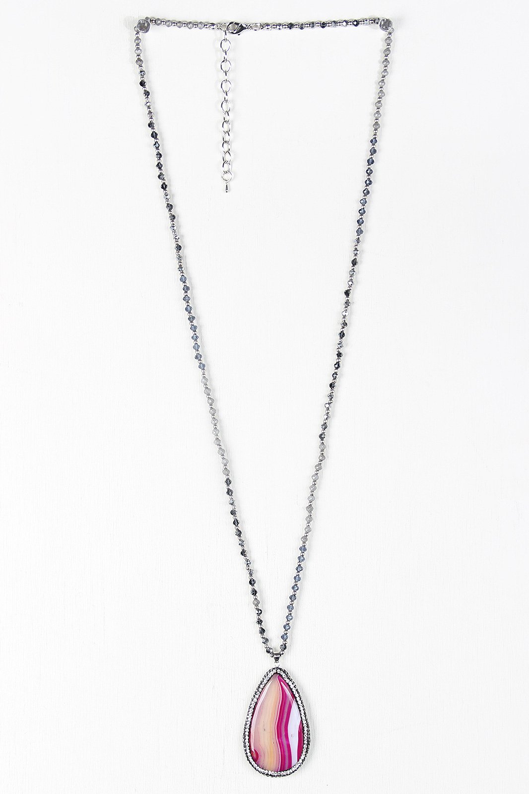 Agate Stone Pendant Necklace