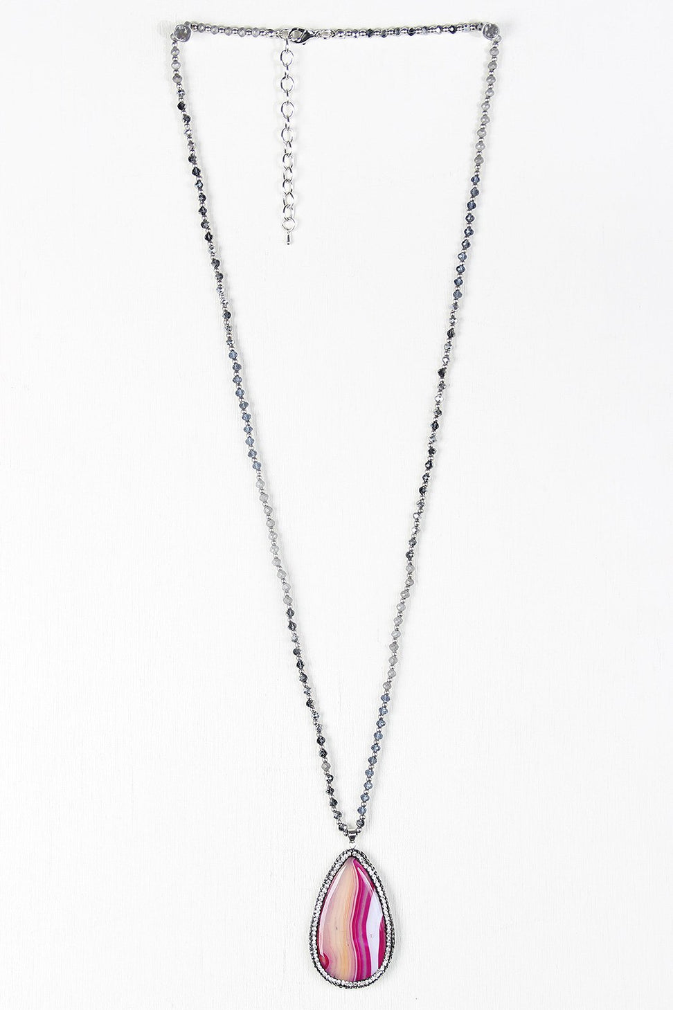 Agate Stone Pendant Necklace