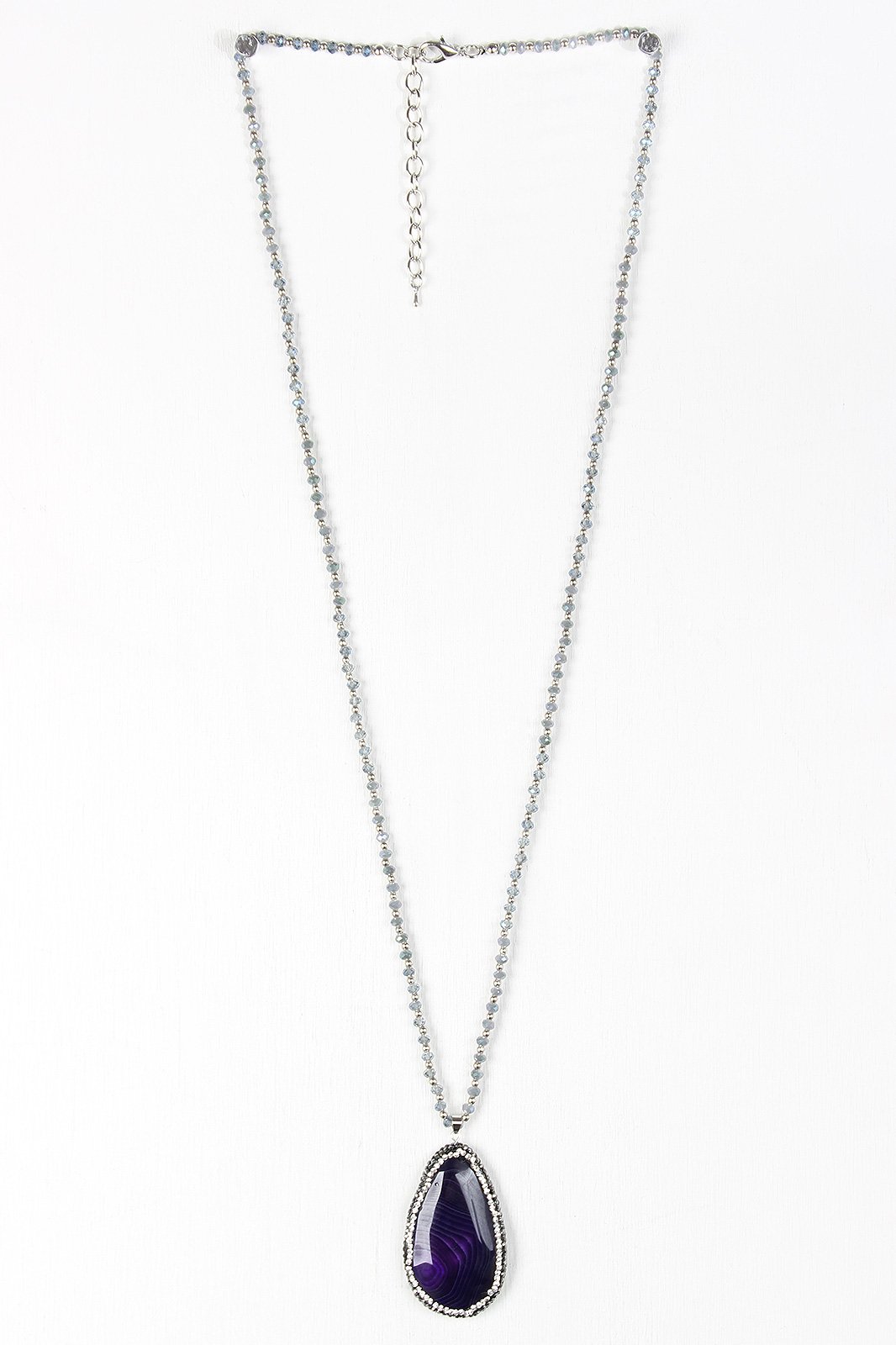 Agate Stone Pendant Necklace