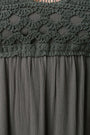 Crochet Bodice Tiered Cami Dress