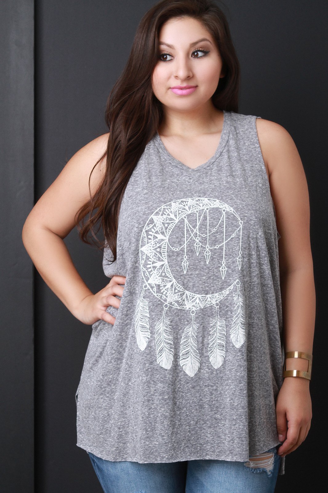 Moon Dreamcatcher Sleeveless Top - NoveltyOne