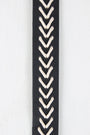 Woven Contrast Vegan Leather Belt