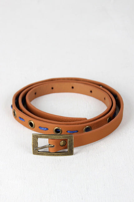 Morse Code Skinny Belt - NoveltyOne