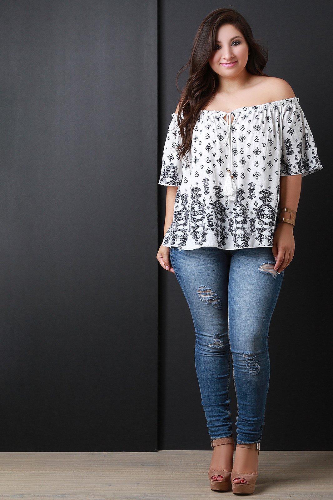 Off The Shoulder Boho Peasant Blouse - NoveltyOne