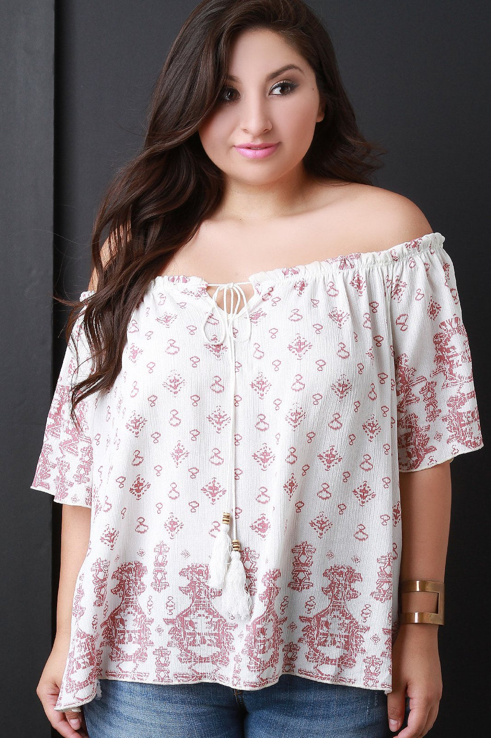 Off The Shoulder Boho Peasant Blouse - NoveltyOne