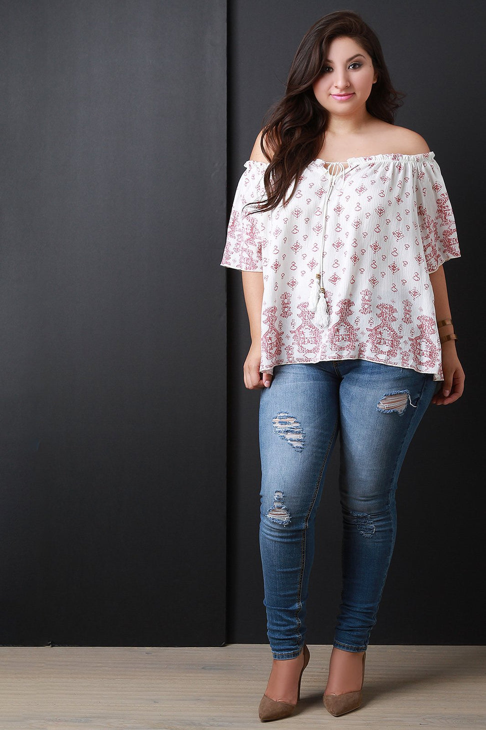 Off The Shoulder Boho Peasant Blouse - NoveltyOne