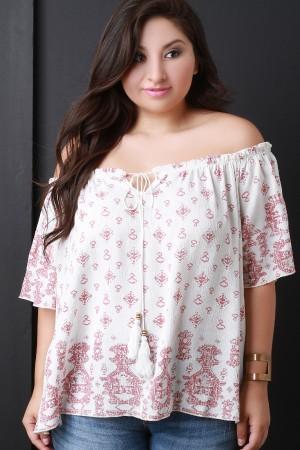 Off The Shoulder Boho Peasant Blouse - NoveltyOne