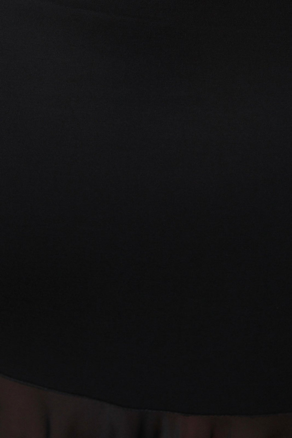 Contrast Mesh Asymmetrical Maxi Skirt