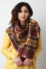 Multi Colored Plaid Blanket Scarf - NoveltyOne