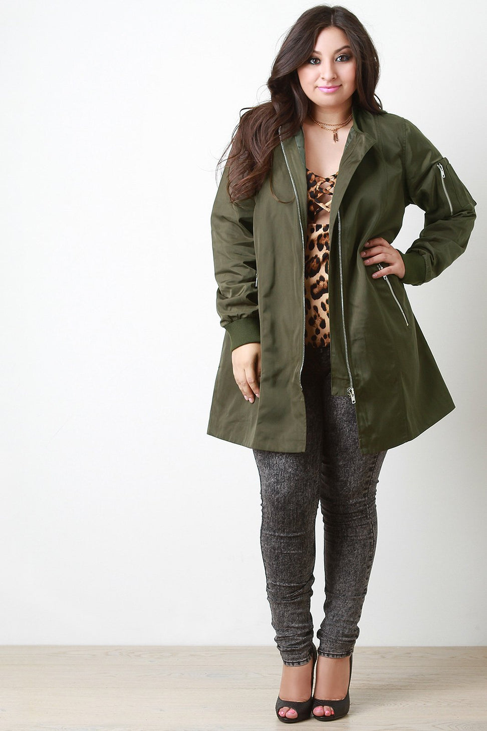 Longline Bomber Jacket - NoveltyOne