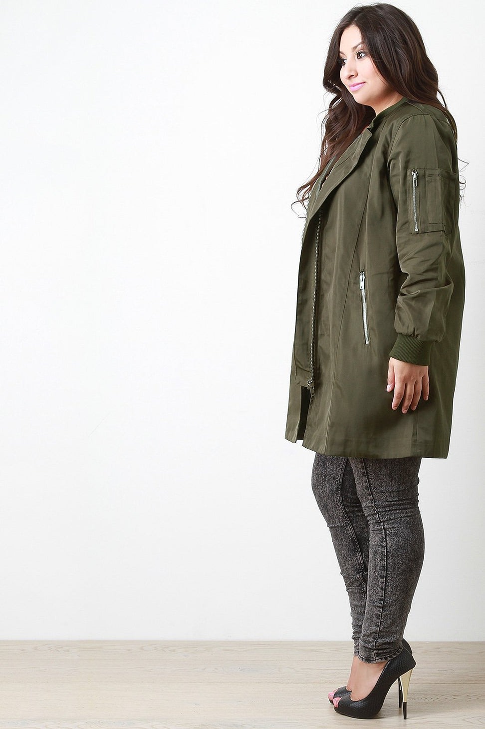 Longline Bomber Jacket - NoveltyOne