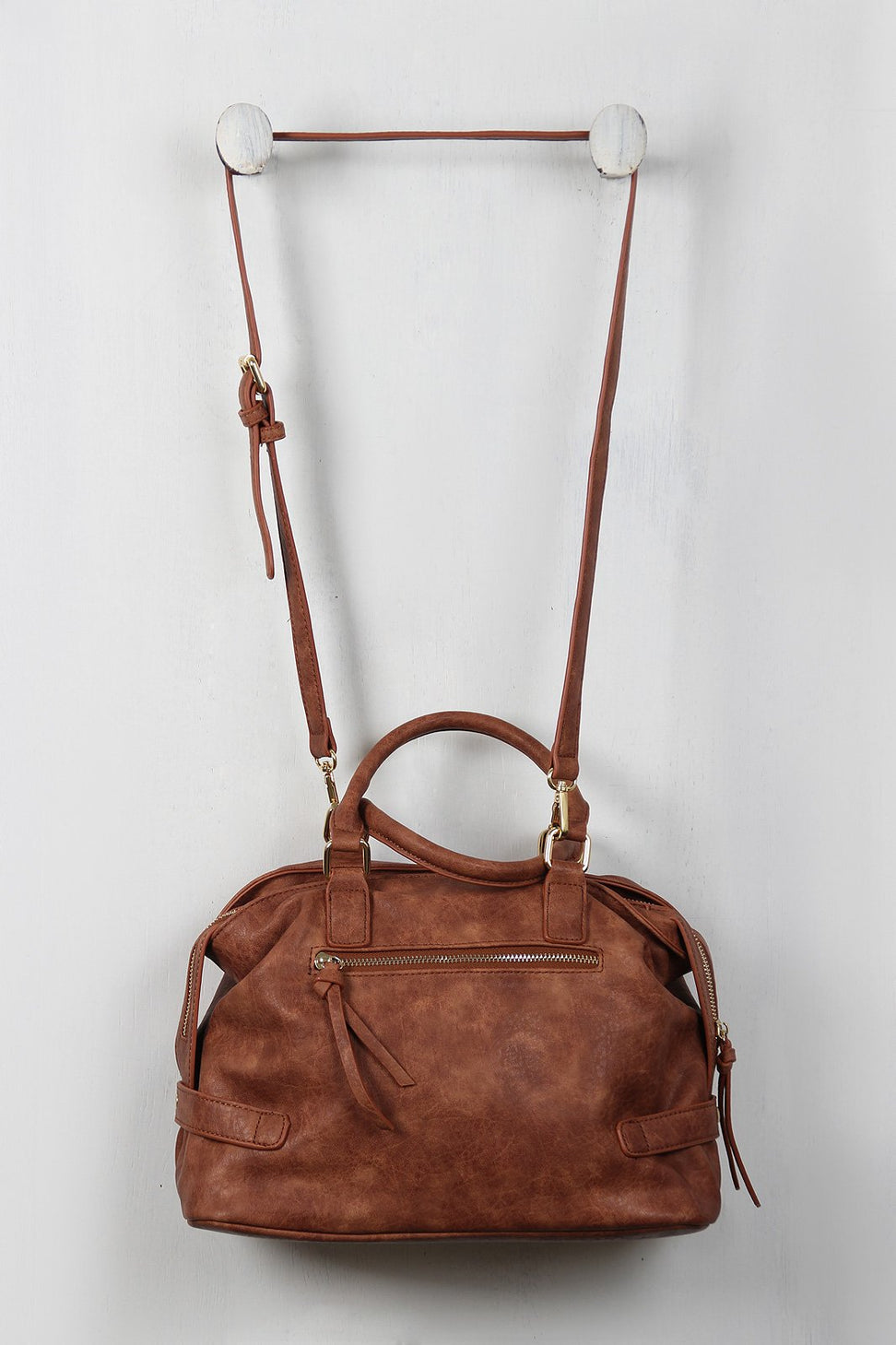 Medium Vegan Leather Satchel Bag