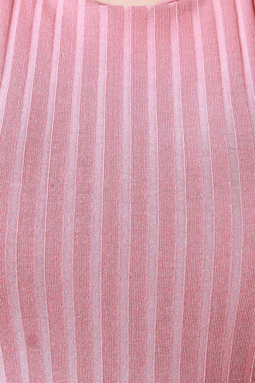 Rib Knit Sleeveless Dress With Choker