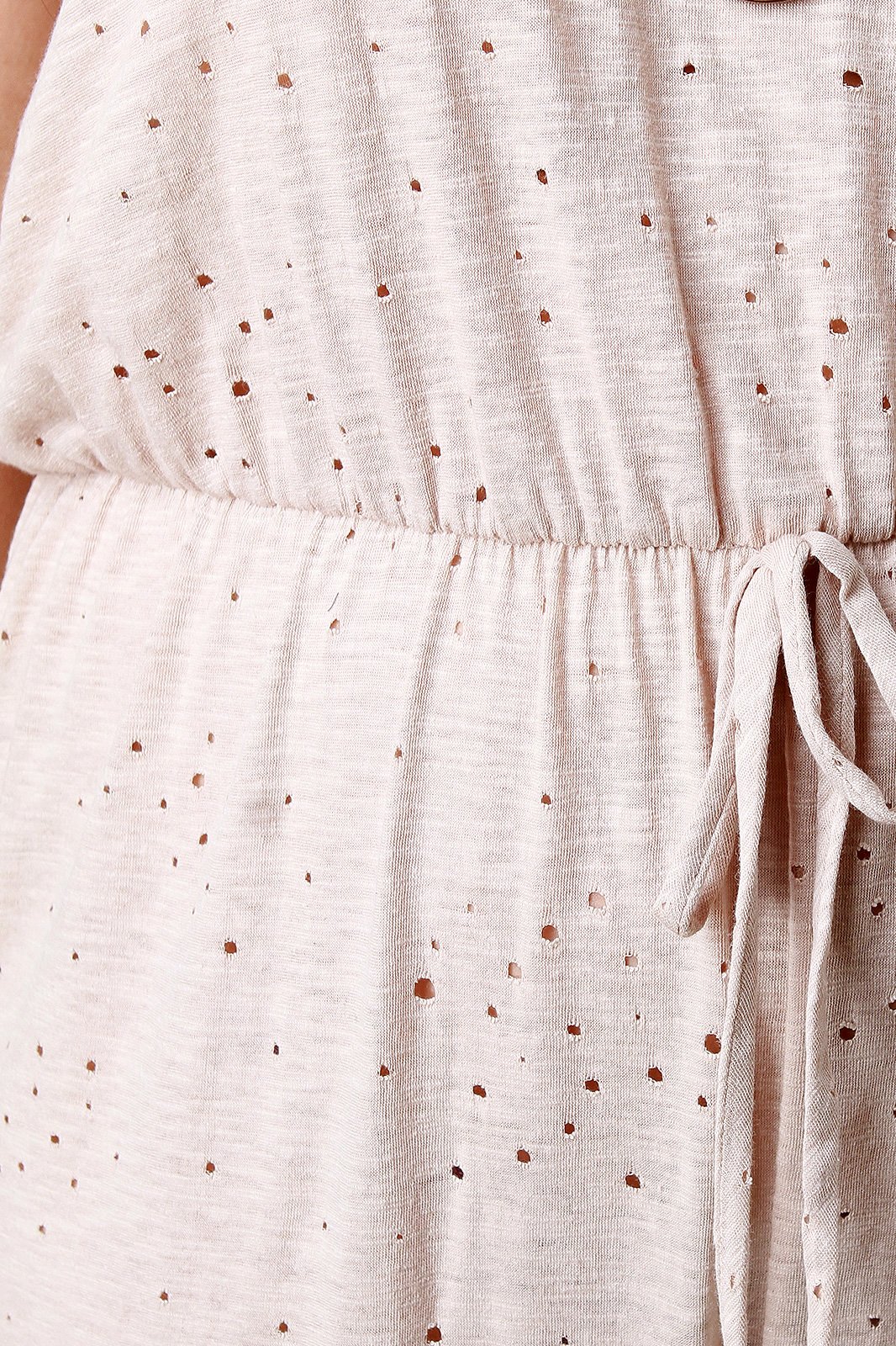 Distressed Hole Mock Neck Sleeveless Jumpsuit - NoveltyOne