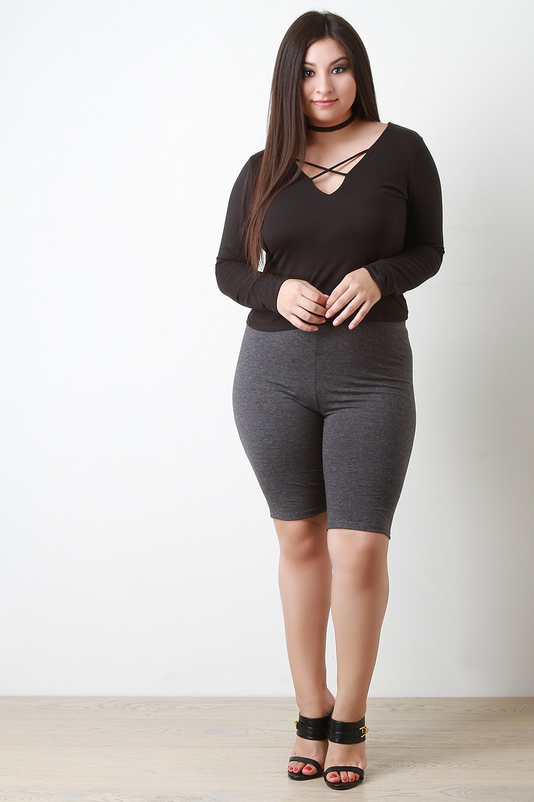 Knee Length Legging Shorts