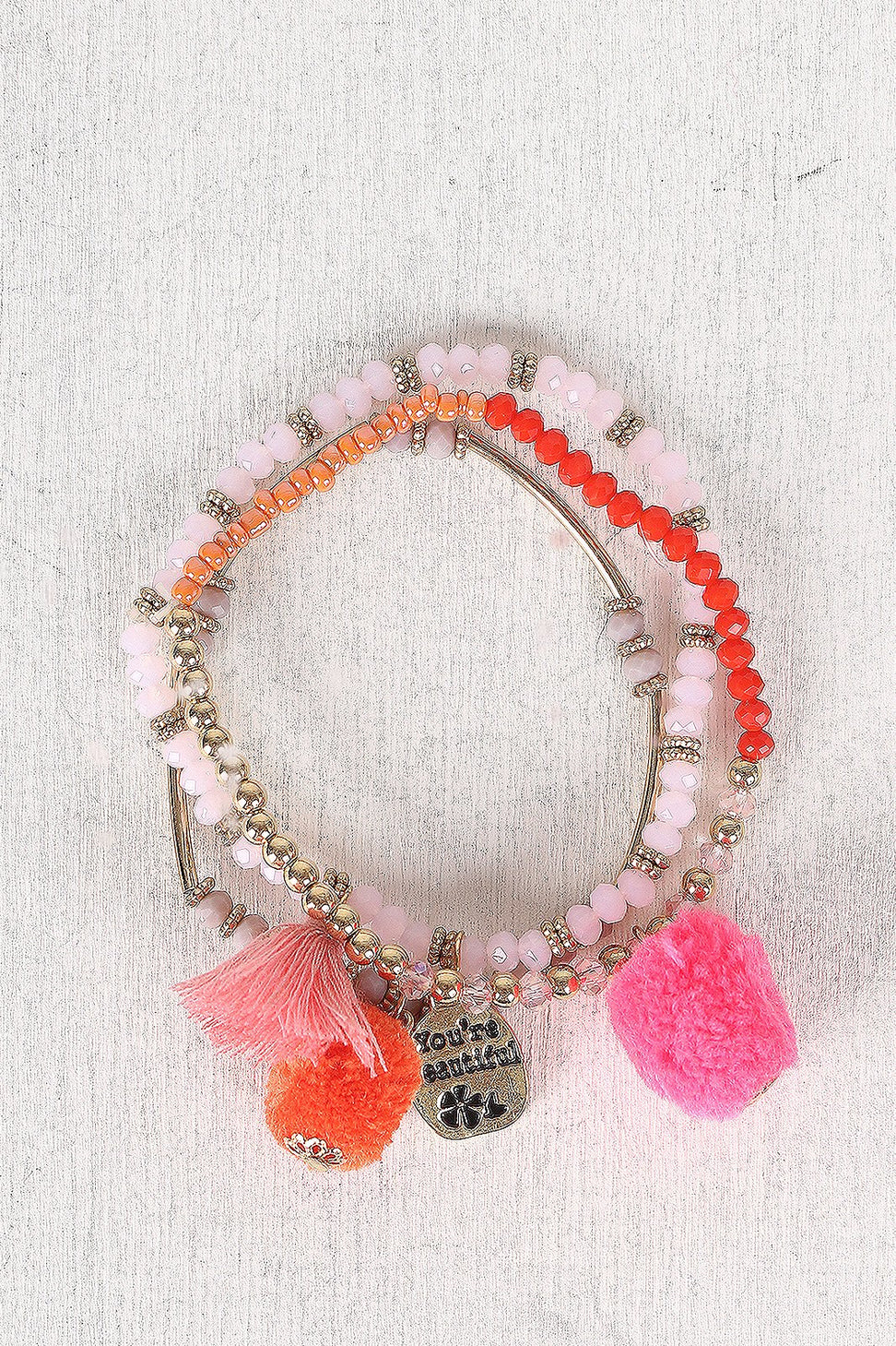 You're Beautiful Beaded Bracelet Set