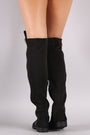 Bamboo Side Zipper Trim Riding Over The Knee Boots