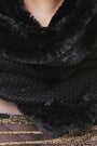 Faux Fur and Knitted Circle Scarf