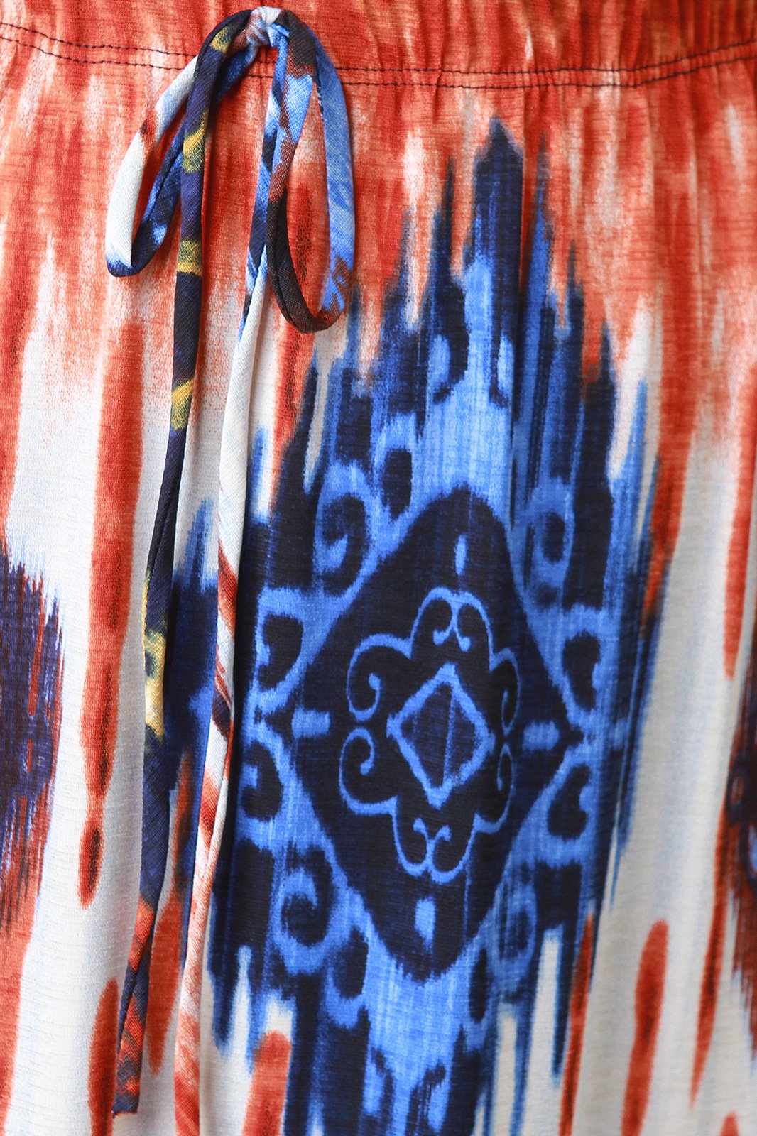 Tie Dye Stretch Knit High Waisted Maxi Skirt