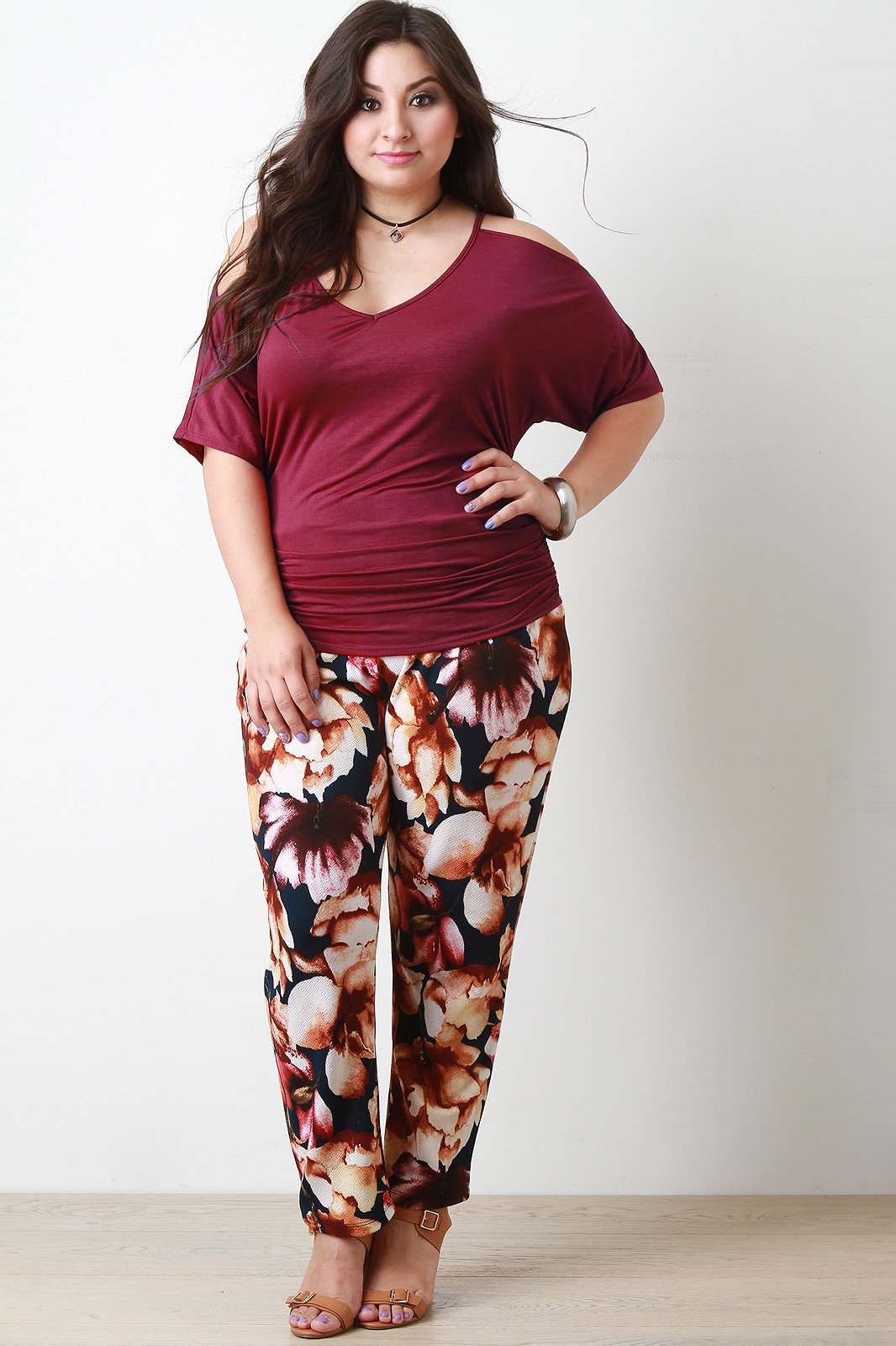 Cold Shoulder Choker Top