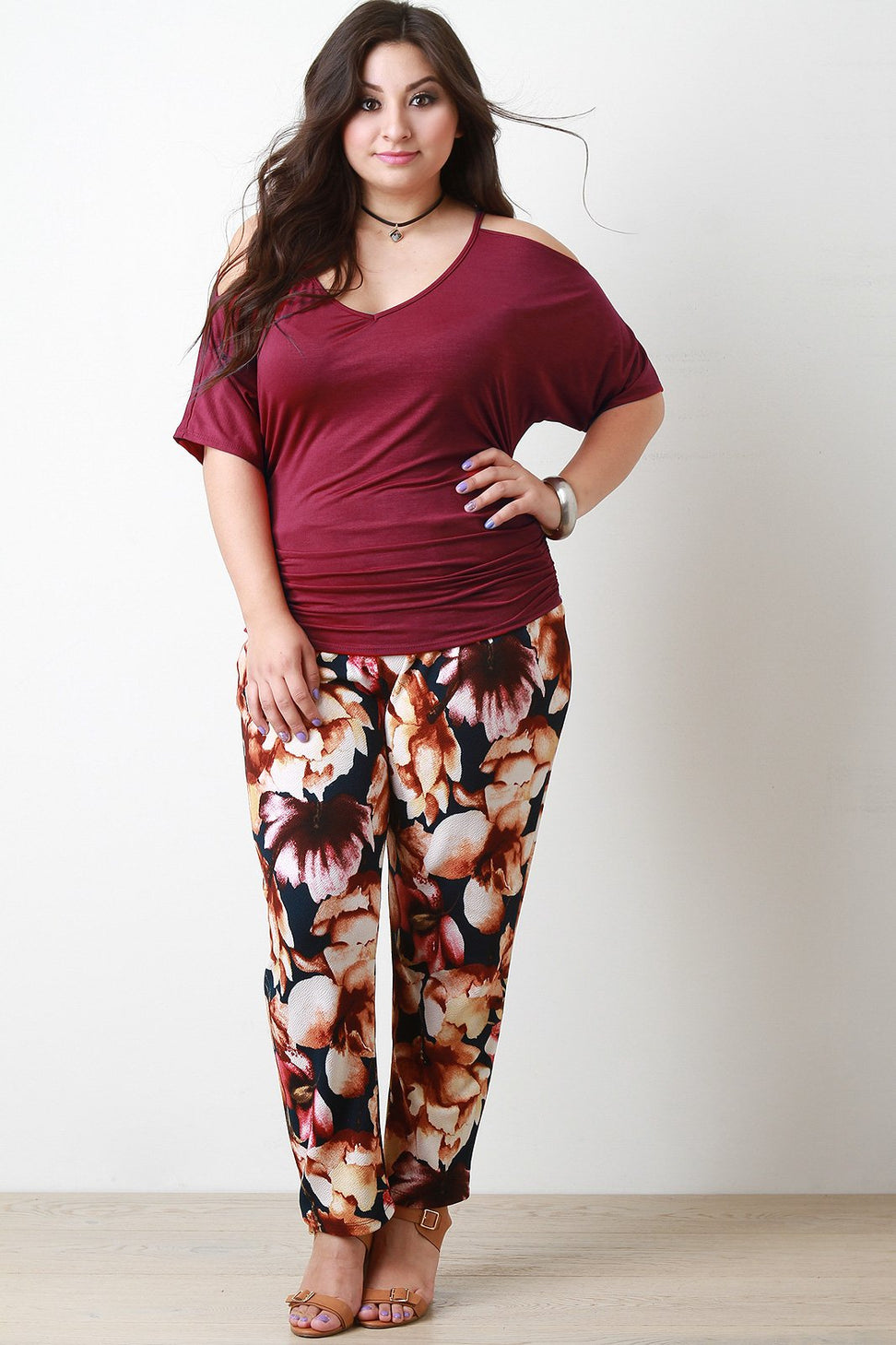 Cold Shoulder Choker Top