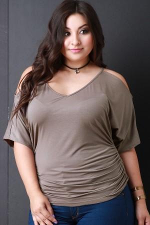 Cold Shoulder Choker Top