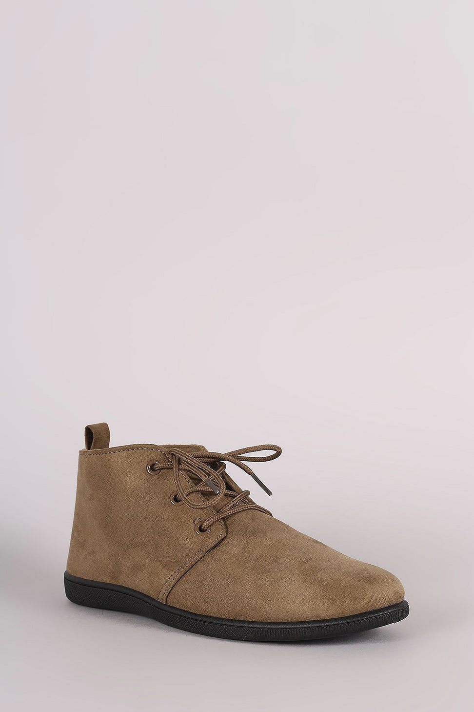 Suede Lace Up Desert Booties