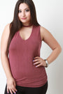 Choker Keyhole-Front Ruched Sleeveless Top