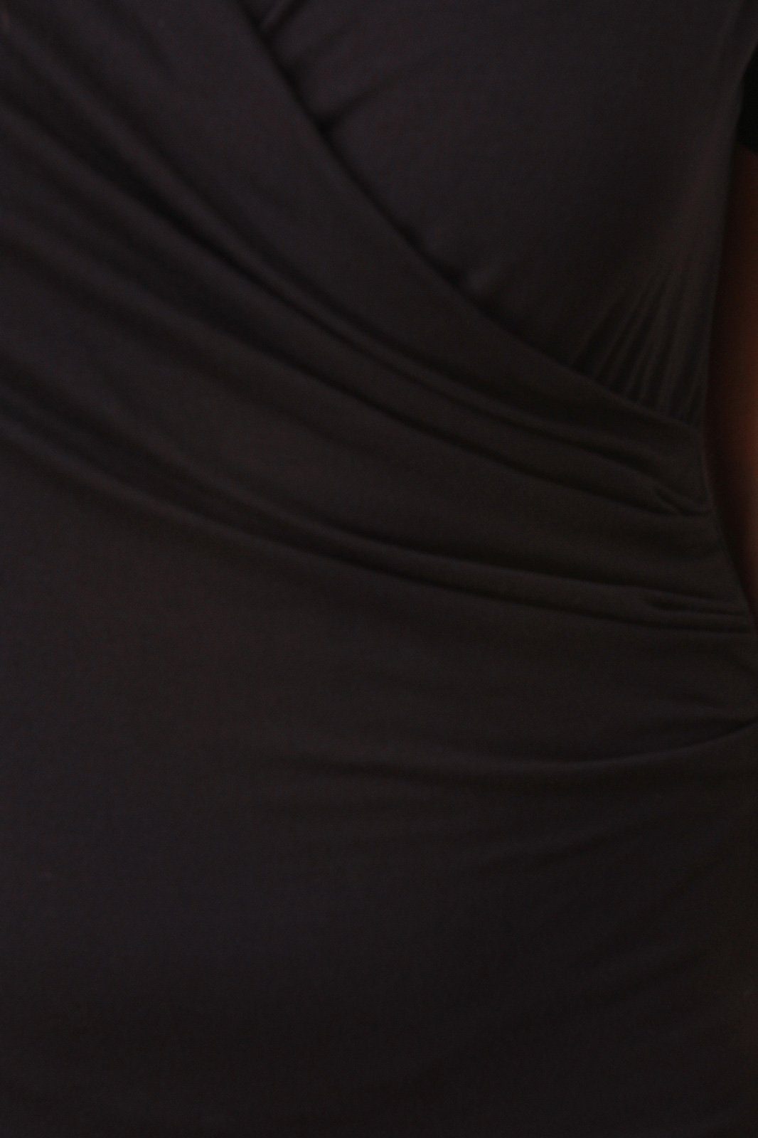 Short Sleeves Surplice Bodycon Dress