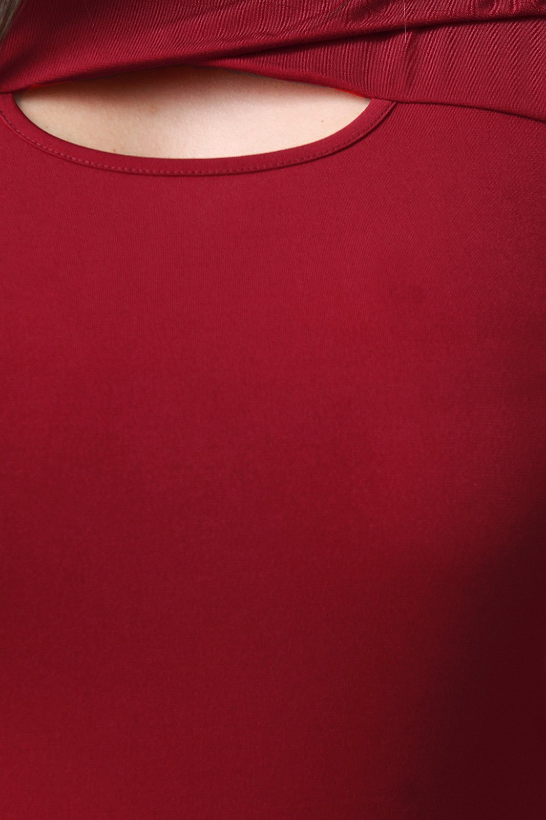 Long Sleeve Cross Over Keyhole Bodycon Dress - NoveltyOne