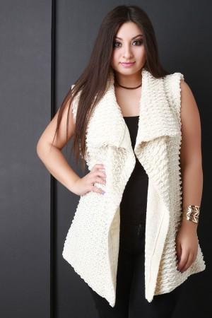 Pulled Knit Sweater Vest