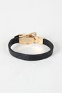 Metal Buckle Vegan Leather Bracelet
