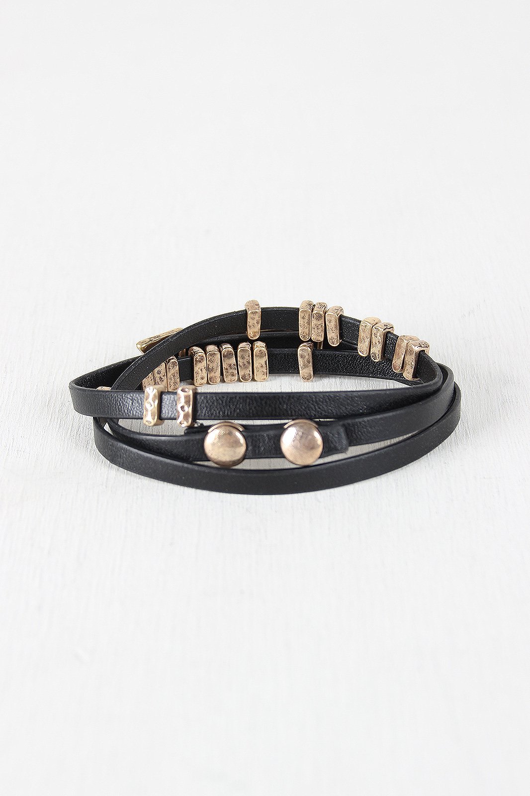 Vegan Leather Wrap Arrow Bracelet