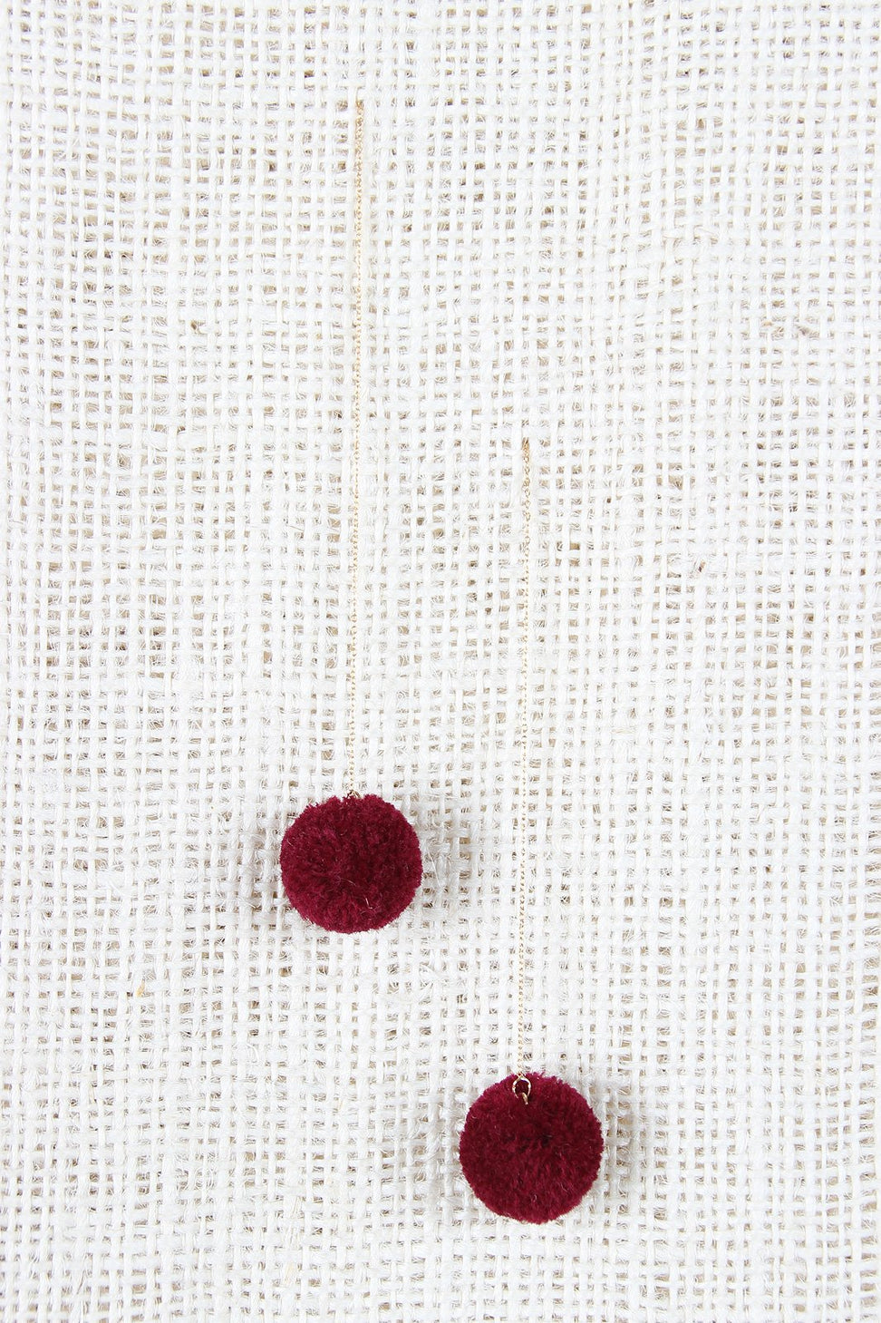 Dangle Pom Pom Earrings