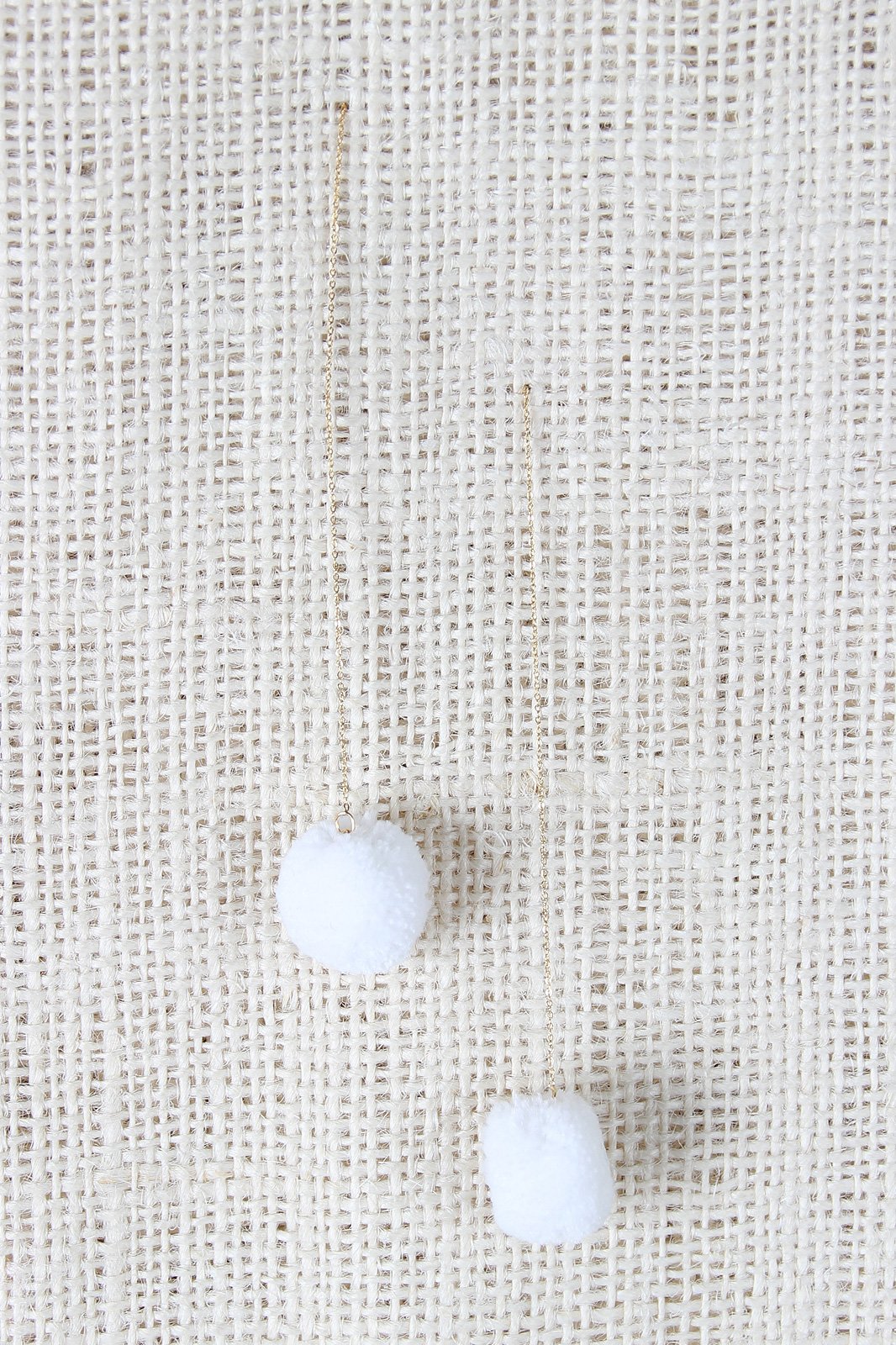 Dangle Pom Pom Earrings
