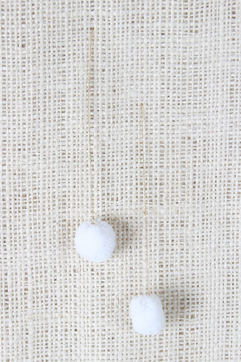 Dangle Pom Pom Earrings