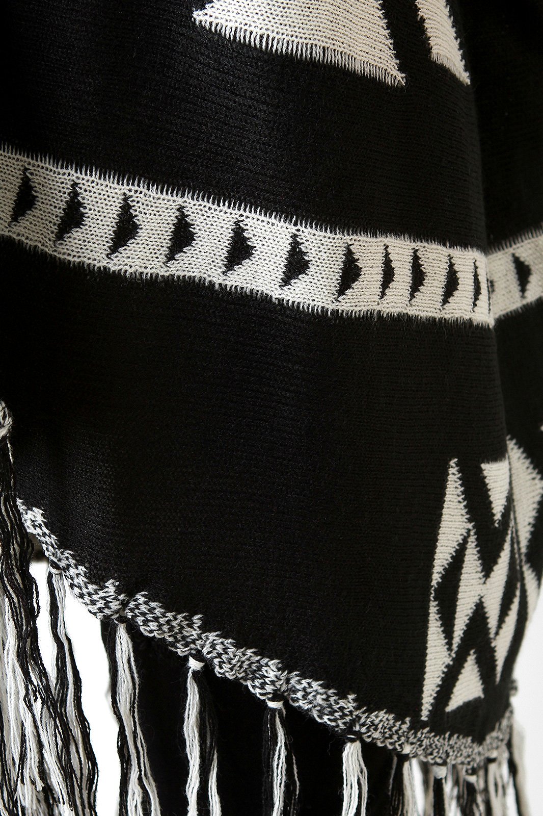 Monochromatic Tribe Loose Knit Poncho - NoveltyOne