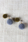 Playful Pom Pom Earring With Pom Pom Jacket