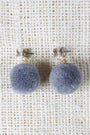 Playful Pom Pom Earring With Pom Pom Jacket