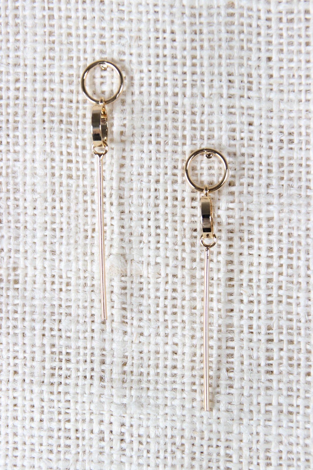 Linked Circle And Bar Drop Earrings - NoveltyOne