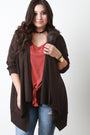 Detachable Faux Fur Collar Cardigan - NoveltyOne