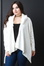 Detachable Faux Fur Collar Cardigan - NoveltyOne