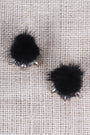 Pom Pom Gems Clip On Earings