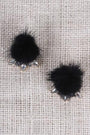Pom Pom Gems Clip On Earings