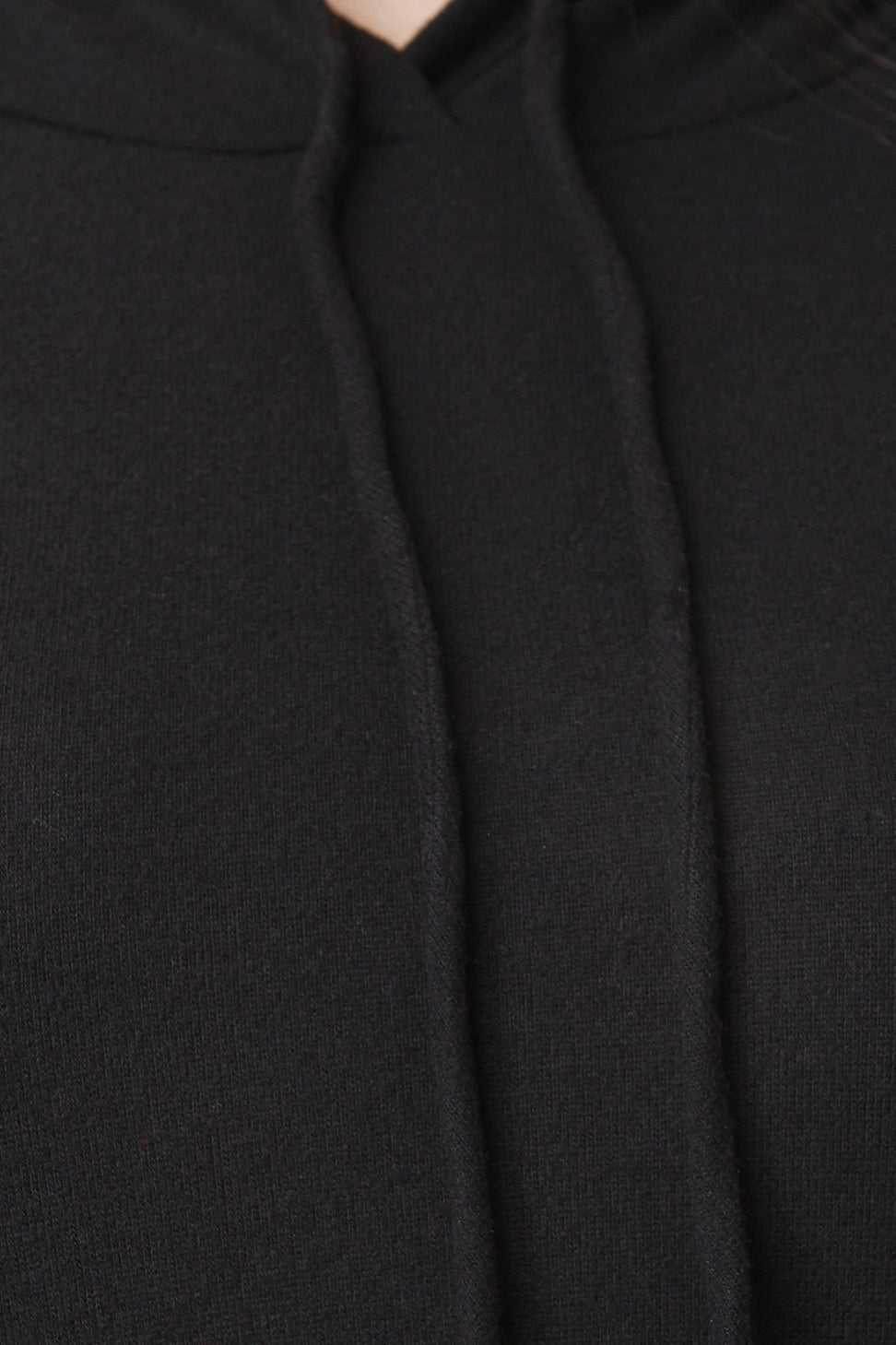 Soft Knit Rounded Hem Hoodie