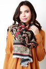 Southwest Traveler Fringe Trim Scarf